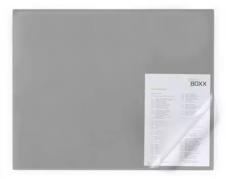Kirjoitusalusta reunasuojalla Durable 65x50cm, harmaa LOPPUUNMYYNTITUOTE - Kirjoitusalustat - 729310 - 1