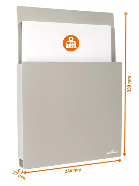 Säilytyskotelo Durable INFO BOX A4 itseliimautuva - Esitetelineet - 507210 - 2