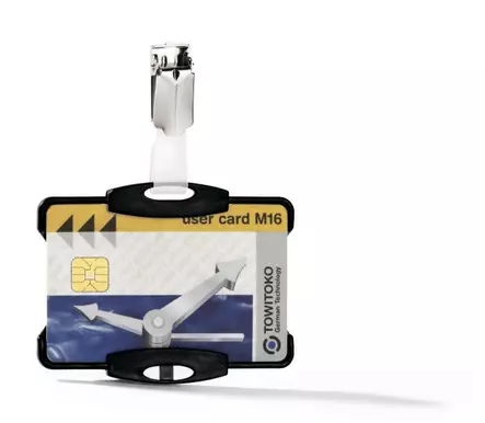 Kulkukorttikotelo Durable 8118 54x85mm 25 kpl, musta - Nimikortit, kongressineulat, kaulanauhat - 811801 - 2