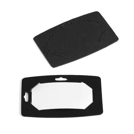 Nimikyltti Durable kierrätyspaperista 40x75mm musta 20kpl - Nimikortit, kongressineulat, kaulanauhat - 827201 - 1