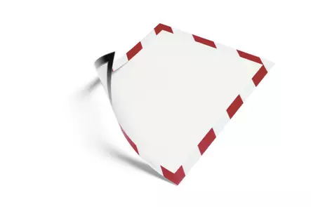 DURAFRAME® MAGNETIC SECURITY A4 5kpl Punainen/Valkoinen - Magneettitaskut - 4945132 - 2