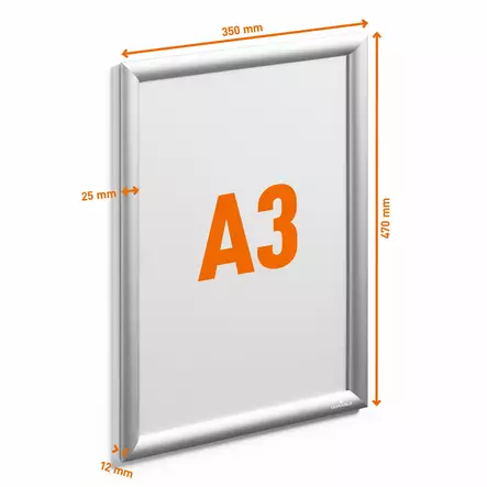 Durable Snapkehys alumiini OUTDOOR A3 - Ulkomainostelineet ja tarvikkeet - 503423 - 2