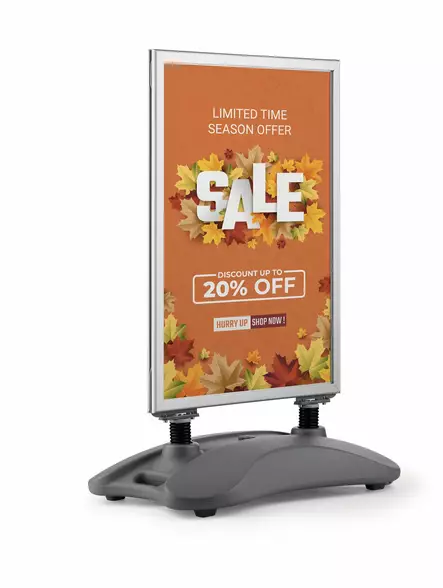 Durable ulkomainosteline Heavy Base Outdoor A1 - Ulkomainostelineet ja tarvikkeet - 506723 - 2