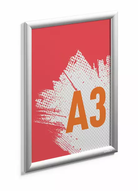 Durable Snapkehys alumiini A3 hopea - Infotaskut, julistekehykset - 479723 - 1
