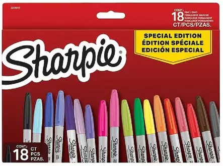 Sharpie Fine Tip Special Edition 18kpl värilajitelma - Merkkauskynät, -tussit - 2204015 - 1