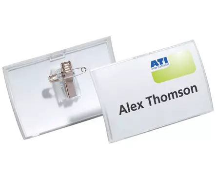 Nimikorttikotelo Durable 8211 75x40mm /25 - Nimikortit, kongressineulat, kaulanauhat - 821119 - 1