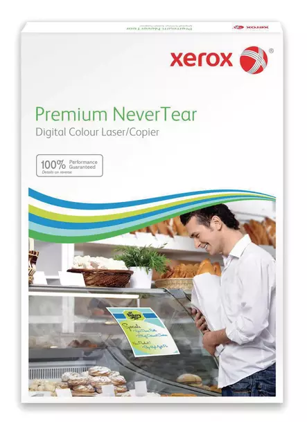 Xerox NeverTear Premium synteettinen paperi A4 120mic säänkestävä, 100 arkkia - Valokuva- ja erikoispaperit - 003R98058 - 1