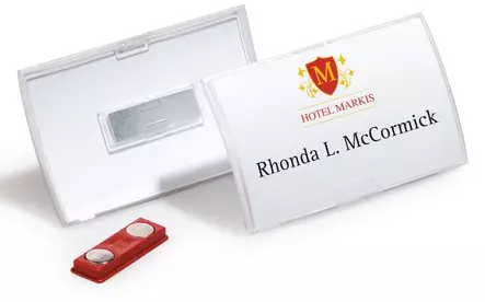 Nimikorttikotelo Durable 8215 magneettikiinnitys 90X54mm /10kpl - Nimikortit, kongressineulat, kaulanauhat - 821519 - 2