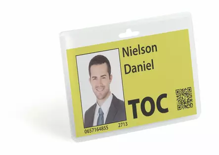 Nimikorttikotelo Durable 8251 60x90mm PP 20kpl - Nimikortit, kongressineulat, kaulanauhat - 825119 - 1